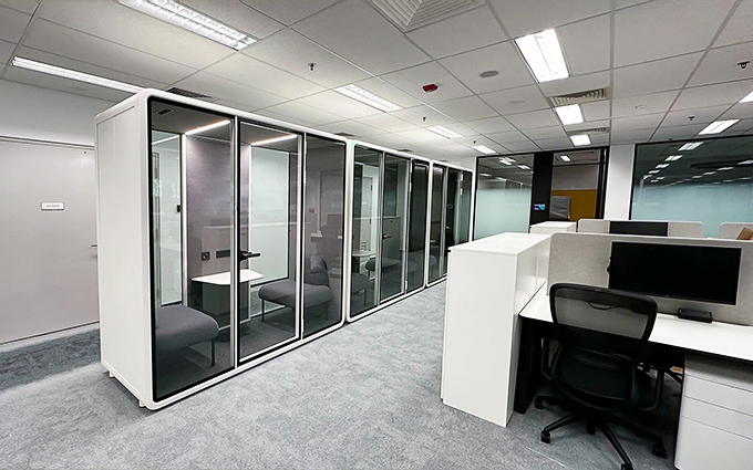 ultimo caso aziendale circa Airport Projects-Creating Quiet Spaces for Efficient Collaboration