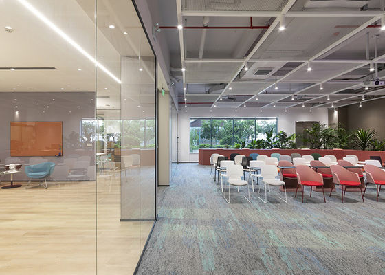 Single glass office Partitions wall frameless Optimizing Workspaces for Modern Needs 