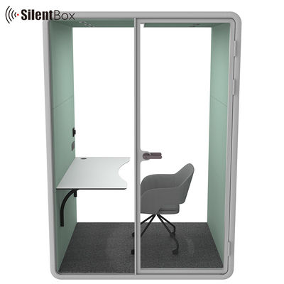 Modern Movable Silent Booth with 4000K Lighting STC30dB Soundproof and RT0.75s Acoustic Performance