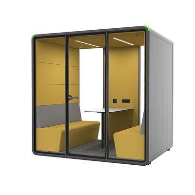 Acoustic Silent Pod Large Size Office Furniture Interview Glass Room Meeting Reception Room Cubicles Office Phone Calling Booth