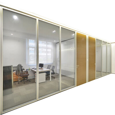 Office Demountable Modular Partitions System Aluminum Partition Wall Space Design Office Glass Partition Wall