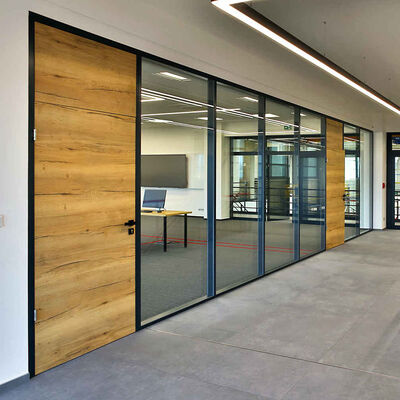 Aluminum Glass Partition Wall Solid Wall Partition for Office Building