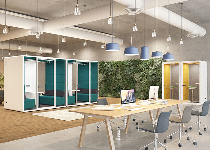 Movable Office Phone Booths Easy Assemble Silent Soundproof Work Pod be quiet space