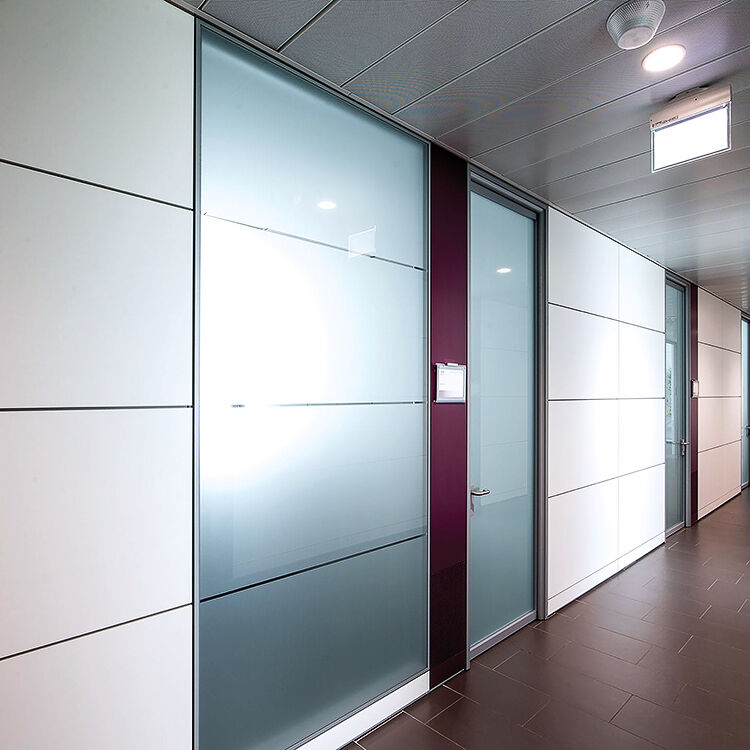 Aluminum Framing Demountable Modular Partition Wall System Glass Door Fixed Aluminum Partition Wall