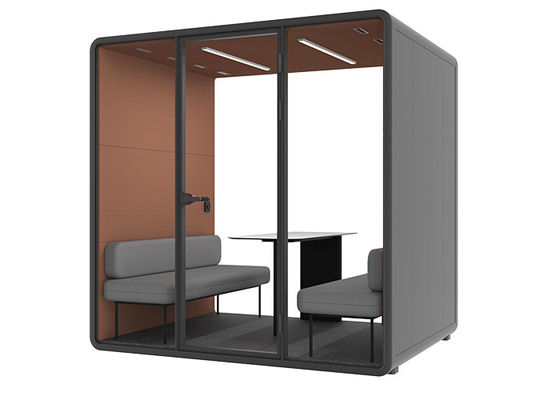 Pannello di controllo Moduli insonorizzati flessibili L Stanza di riunione per mostre Sedie confortevoli Cabina