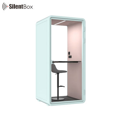 Cabina telefonica acustica Silent Booth con alimentazione 100-240V, 12V-USB e circolazione d'aria a basso rumore