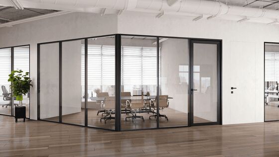Nuovo design di pareti divisorie modulari in vetro in stile moderno